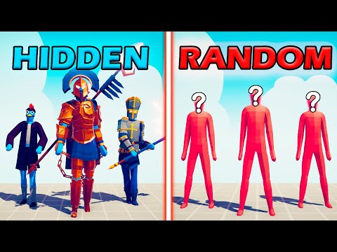 OLD HIDDEN UNITS vs RANDOM UNITS TEAM - Totally Accurate Battle Simulator | TABS