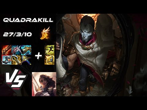 BOTTOM Jhin vs Samira [QUADRAKILL] - EU Master Patch 15.1