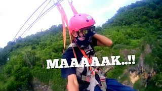 preview picture of video 'KEREN..!!FLYING FOX terpanjang di Indonesia/Asia||MotoVlog||Pacitan'