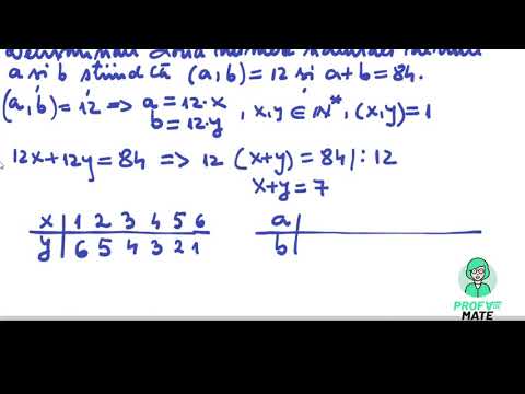 Divizibilitate -(a,b), cmmmc și a+b sau ab