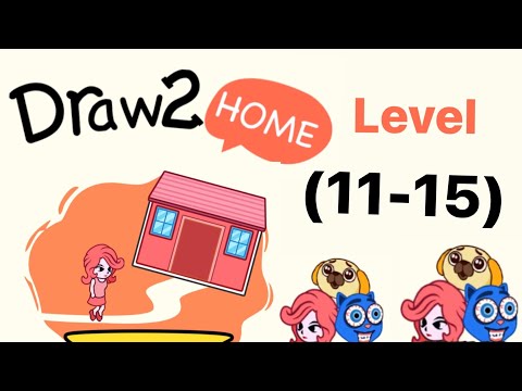 Lost Dog Puzzle: Draw to home level 11 12 13 14 15 walkthrough - YouTube