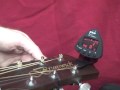 How to tune a guitar using a digital tuner! 
