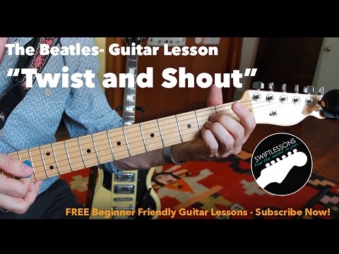 Beatles "Twist and Shout" - Super Easy Beginner Guitar Lesson!