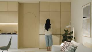 RAUVISIO crystal üveglaminát, konyhai alkalmazás