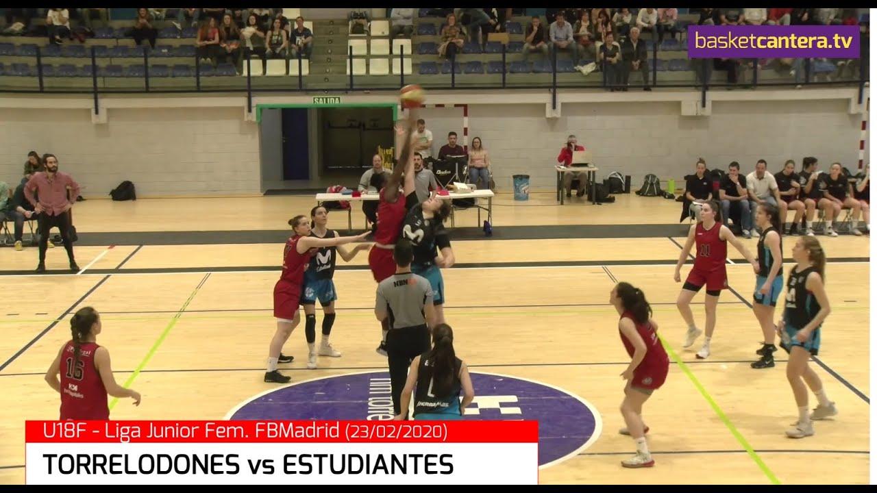 U18F - TORRELODONES vs ESTUDIANTES.- Liga Junior Fem. FBMadrid 23-2-20 (BasketCantera.TV)