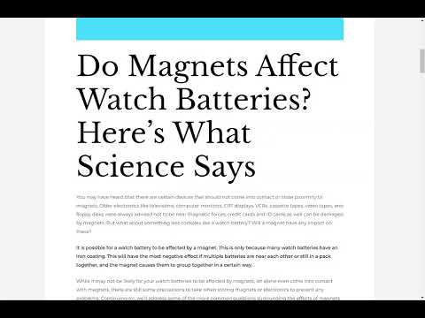 Do Magnets Affect Watch Batteries?? Here’s What Science Says!