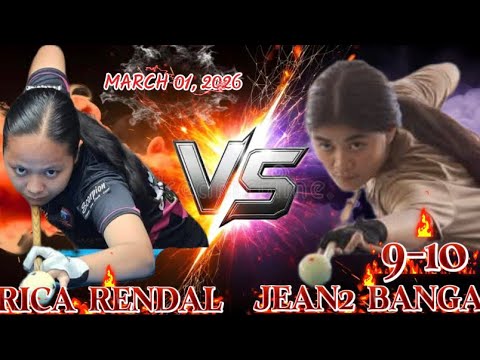 RICA RENDAL VS JEAN2 BANGA REMATCH PARTIDA 9-10 LIVE NOW‼️🎱 BET 22K