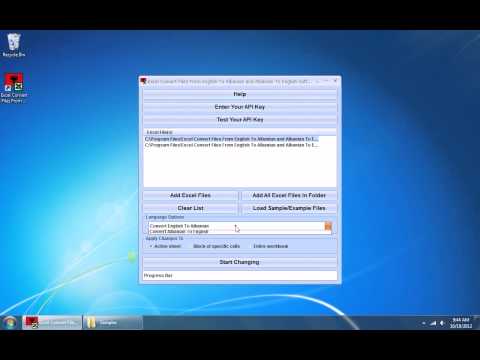 Excel Convert Files From English To Albanian and Albanian To English Software
