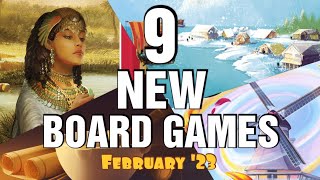 9 New Board Games - Board Game Buys - February 2023