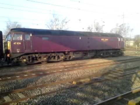 Compass tour trent lakelander west coast class 47 x2 at rugeley