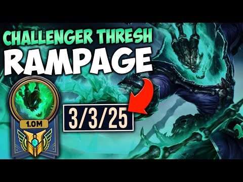 WHEN A CHALLENGER THRESH CATCHES FIRE IN RANKED - League of Legends