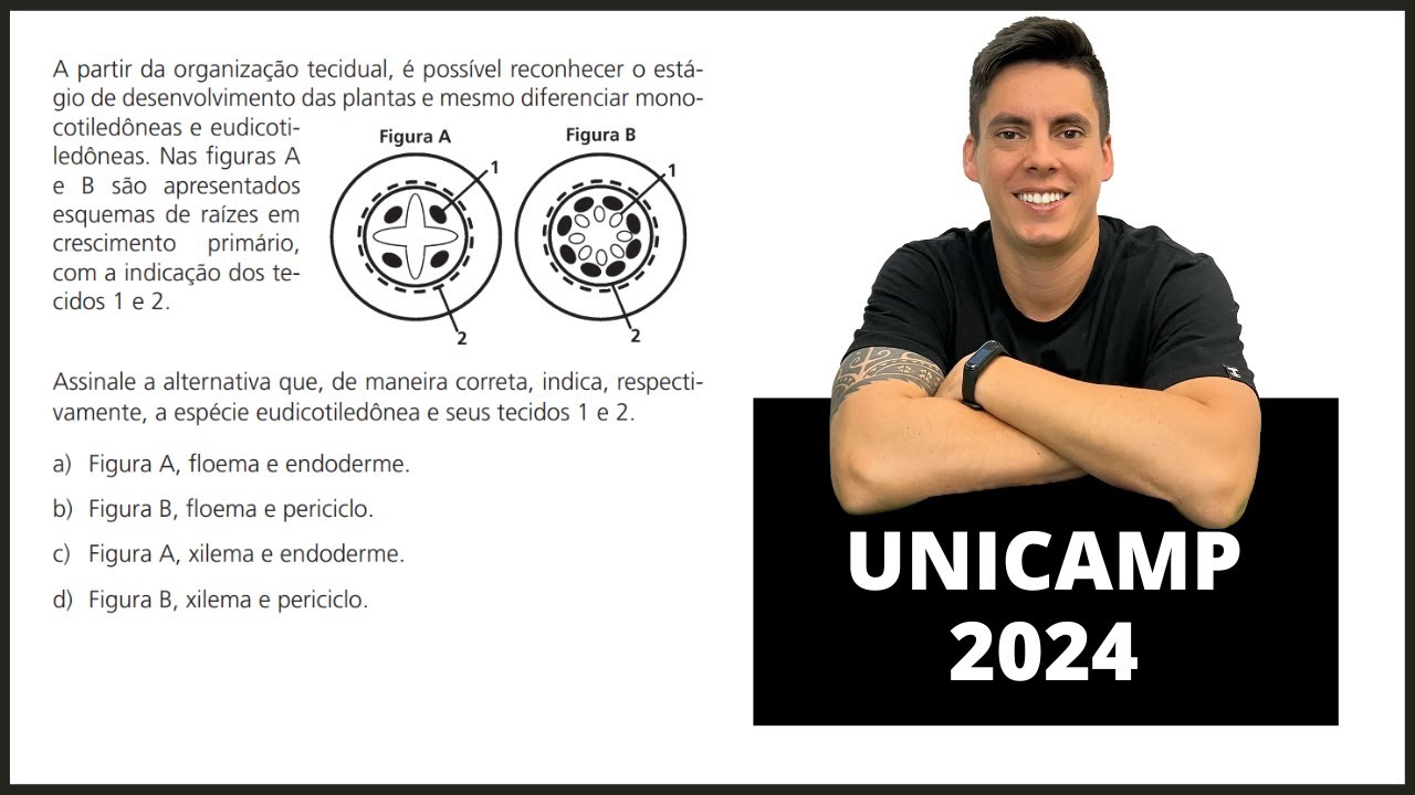 Biologia UNICAMP 2024! "A partir da organização tecidual, é possível reconhecer o estágio...!