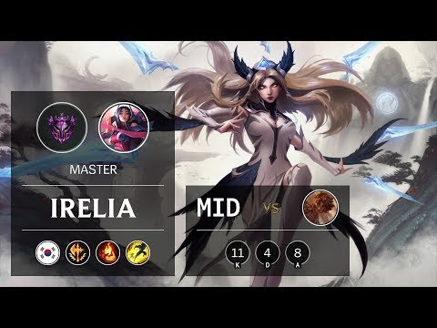Irelia Mid vs Taliyah - KR Master Patch 9.13