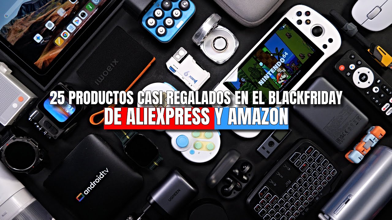 Los 25 productos más baratos de AMAZON & ALIEXPRESS en el Black Friday 💥 ¡Lo mejor por -50€!