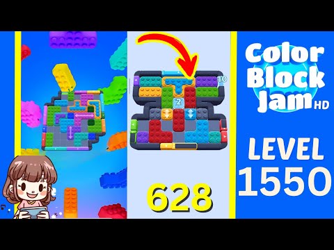 Color Block Jam Level 628 (1550) Solution Walkthrough