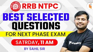 RRB NTPC 2020-21 | Maths Best Selected Questions for Next Phase Exam by Sahil Khandelwal