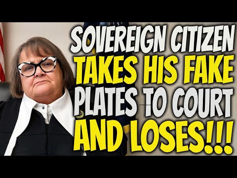 Sovereign Citizen’s Fake Plates Backfire in Court – Pro Se Disaster!