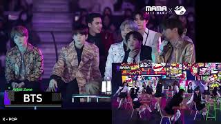 Download lagu BTS reaction to ITZY Dala Dala full HD at MAMA2019 mp3