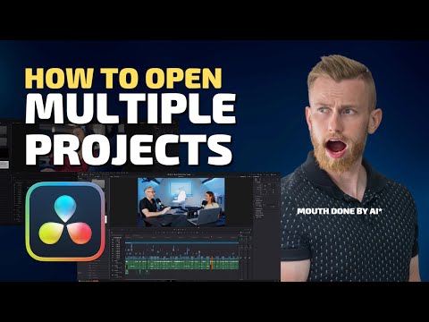 How To OPEN MULTIPLE PROJECTS in Davinci Resolve 18