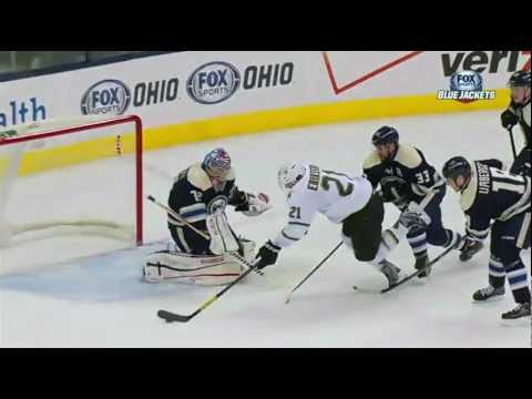 Eriksson (DAL) OT Goal 02-26-13 Dallas Stars vs Columbus Blue Jackets