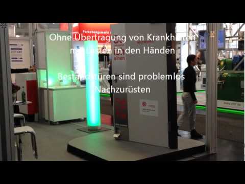 METIBA. Türöffner Fußtüröffner Fußtürklinke FODO Foot Operated Door Opener