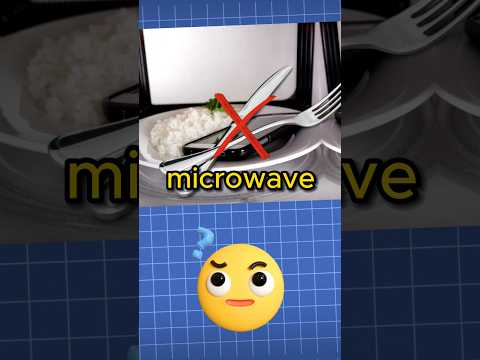 Why Shouldn't You Put Metal in the Microwave🤔? Really? (Explained) #shorts #viral #microwave #metal