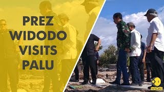 Download lagu Indonesian President visits Palu, coastal city on Sulawesi island mp3