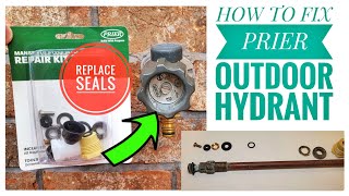 How To Fix Outside Prier Freeze Proof Faucet Water Hydrant Leaking Seals
