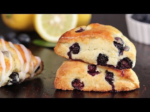 Blueberry Lemon Scones | How to always get TALL scones! | How Tasty Channel