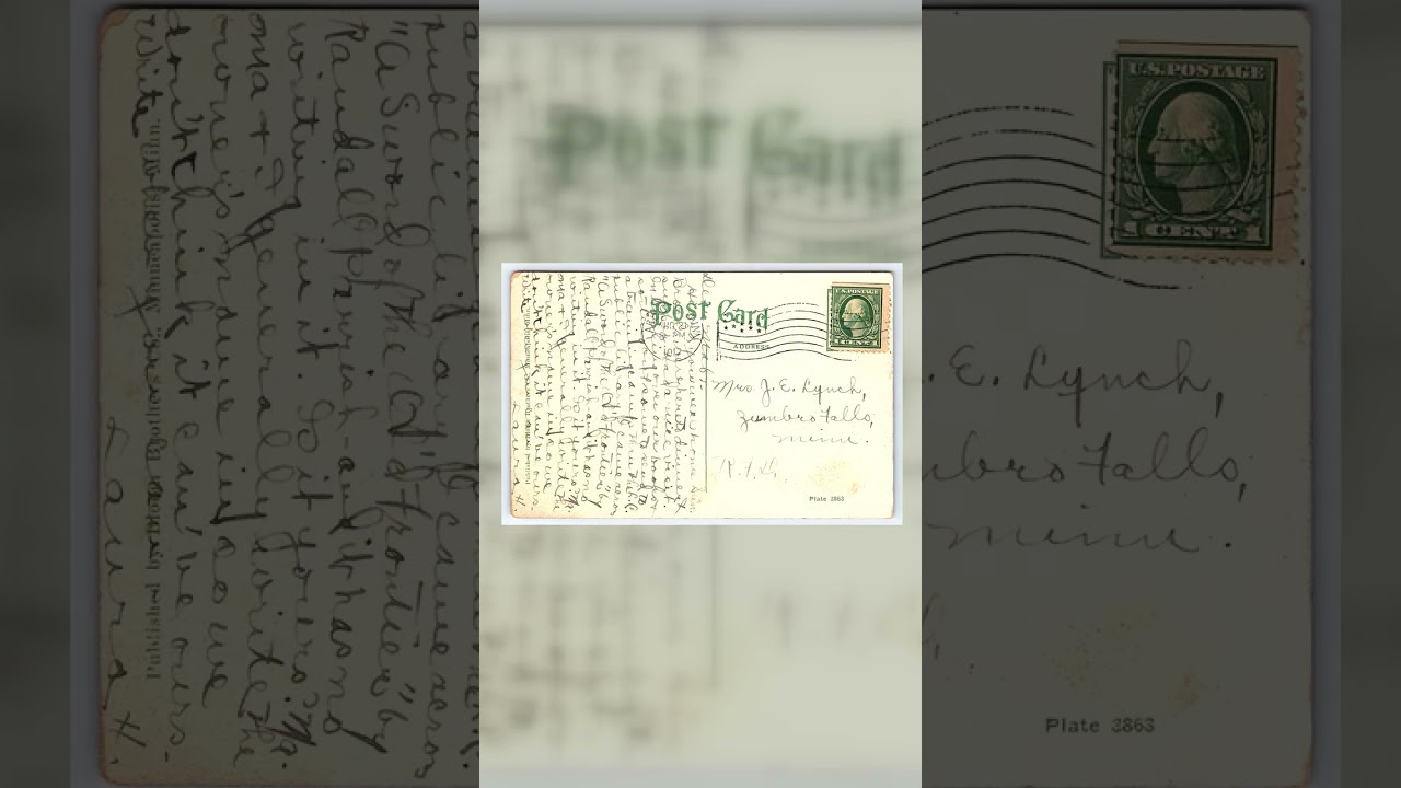 Ivoryton Brothers Co. Divided Back Postcard, Lake City, Minn. 1867, 1907 Video