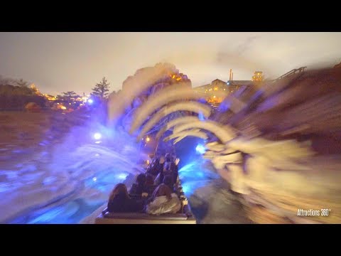 [4K] Tokyo Big Thunder Mountain Roller Coaster Train Ride