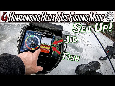 How to Set Up Humminbird Helix 5 and 7 G3N Ice Fishing Mode with Flasher and Color Choices