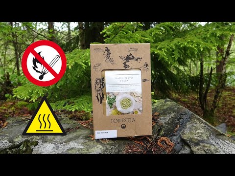 Forestia - Warme Trekking Nahrung ohne Feuer - Essen - Mediterane Reispfanne - Pesto Nudeln