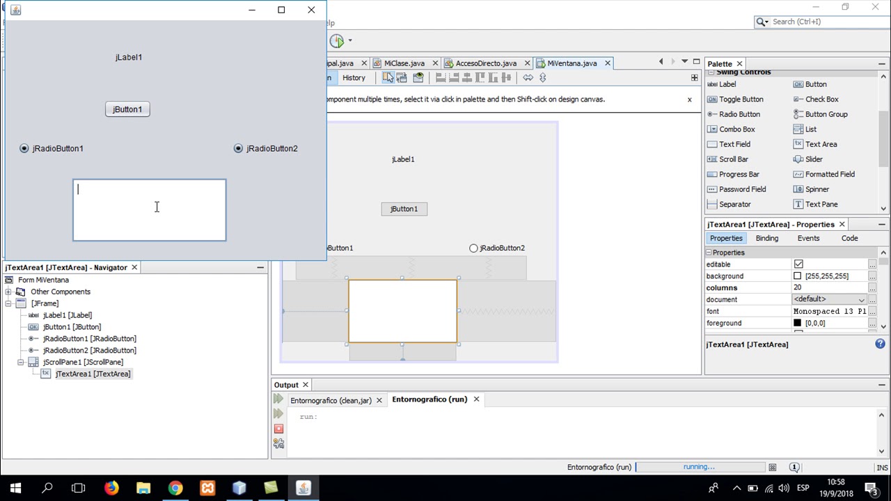 Entorno Grafico Java-NetBeans