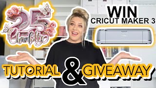 3D SHAKER Cake Topper Tutorial | CRICUT GIVEAWAY | CREATIVE FABRICA
