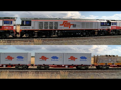 SCT 3PM9 With Steel Wagons & CSR009 CSR015 CSR001 CSR006 (14/1/2022) - PoathTV Australian Trains