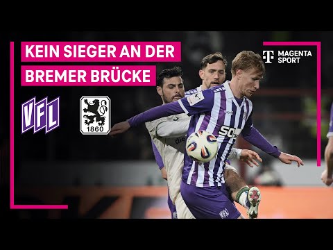 VfL Osnabrück - TSV 1860 München, Highlights mit Live-Kommentar | 3. Liga | MAGENTA SPORT