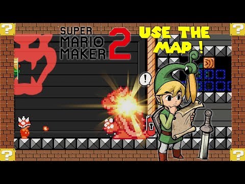 Super Mario Maker 2 - Use the map to escape this dungeon !