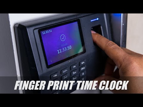 EASY TO USE FINGER PRINT TIME CLOCK | ANVIZ CX3 | SETUP and REVIEW