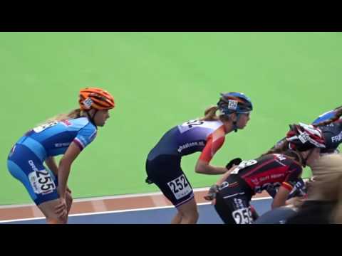 Jun.B Ladies 1.000 m Sprint final (2016 European Championships Inline Speedskating)