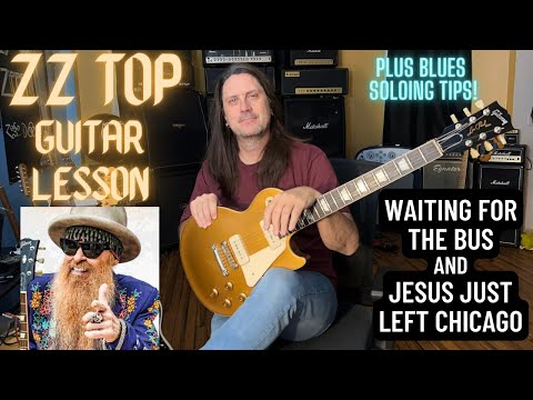 How To Play Waiting For The Bus and Jesus Just Left Chicago By ZZ Top  - Plus Guitar Soloing Tips!