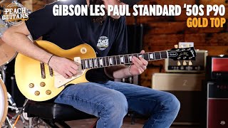 Video thumbnail for No Talking...Just Tones | Gibson Les Paul Standard '50s P90 - Gold Top by Peach Guitars