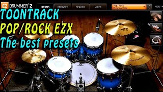 Video thumbnail for Toontrack pop/rock EZX, pop/rock EZX demo, the best-my fav. presets. by 🎸Phenix Returns 🔥