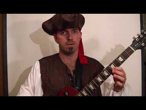 Pirates of the Caribbean Guitar Lesson. He's a Pirate Video