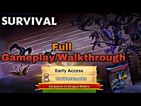 NEW DREADFALL/HALLOWEEN SURVIVAL GAUNTLET FULL GAMEPLAY/WALKTHROUGH - Dragons: Rise of Berk
