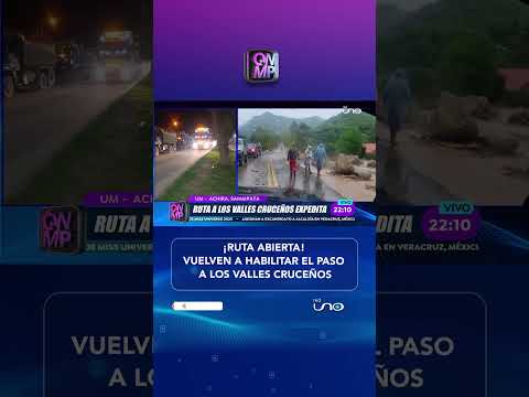 La vía hacia los Valles Cruceños fue habilitada