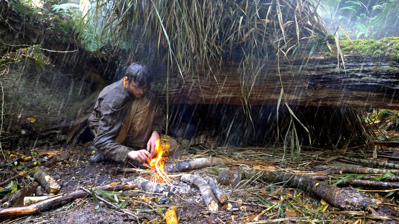 6 Day SURVIVAL in EXTREME Weather! (Knife & Paracord ONLY) | complete film