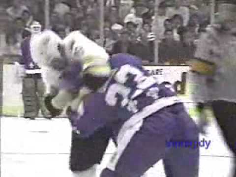 Dave Semenko vs. Paul Gillis, April 11, 1987 - Hartford Whalers vs. Quebec  Nordiques