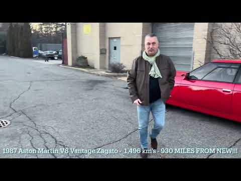 1987 Aston Martin V8 Vantage Zagato -  1,496 km’s - 930 MILES FROM NEW!!!