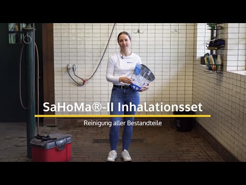 Reinigung vom SaHoMa®-II Inhalationsset für Pferde | NEBU-TEC